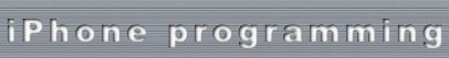 iPhone programming